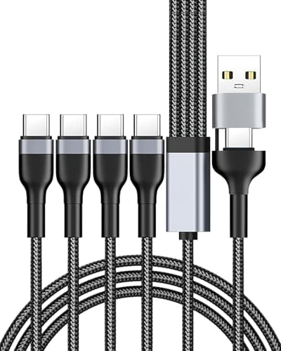 USB C Splitter Multi Charger Cable USB A/C to USB C 3.1A Fast Charging