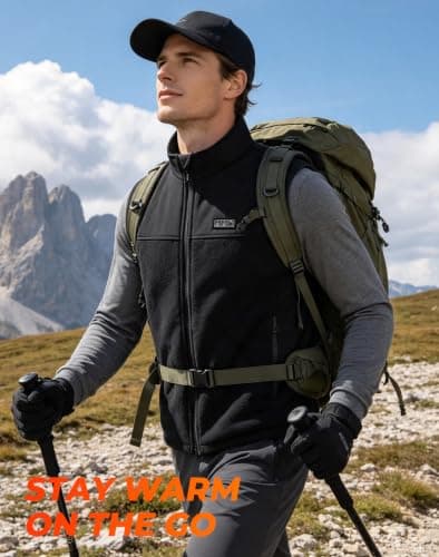 CKARTIC Heated Gilet for Men with 10000mAh Power Bank Heated Vest Men 2XL — view 2