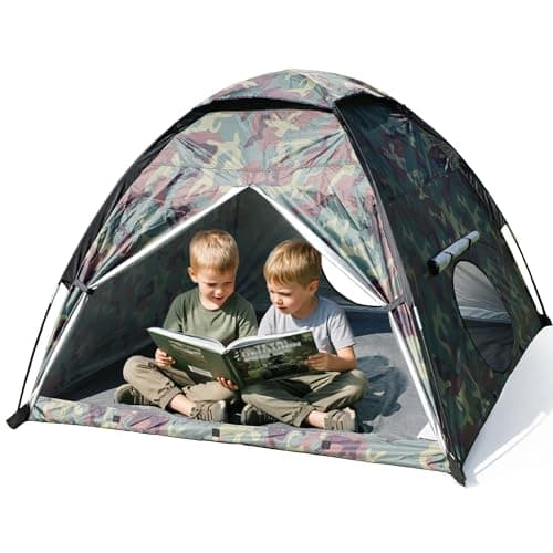 NARMAY Play Tent Camouflage Dome Tent for Kids Indoor/Outdoor Fun - 152 x 152 x 111 cm — view 5