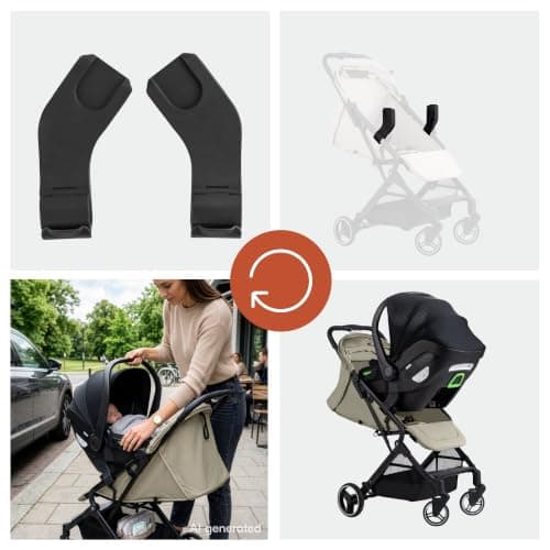 hauck Universal Adapter for Travel N Care and Travel N Care Plus Stroller to Fix Baby Car Seat – Compatible with hauck Drive N Care or Cybex, Joie, Kinderkraft, Maxi-Cosi – Black — view 6