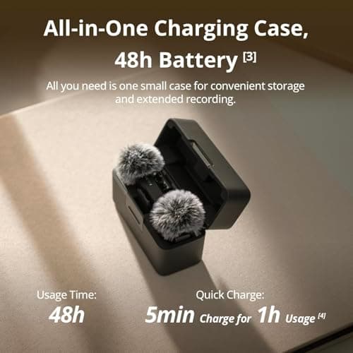 DJI Mic Mini (2 TX + 1 RX + Charging Case), Ultralight, Detail-Rich Audio — view 4