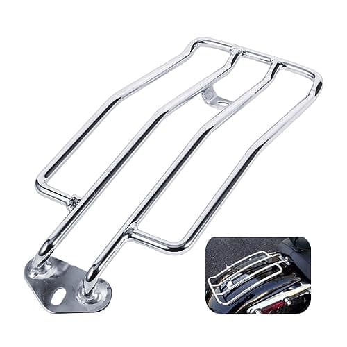 Rear Luggage Rack, Aramox 2 Color motorbike Motorcycle driver Seat Rear Luggage Rack bracket Support Shelf Metal + Electrodeposit For XL883/1200 Black &