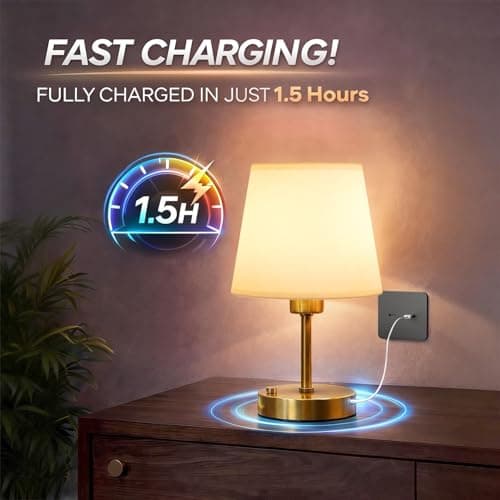 EppieBasic Rechargeable Cordless Table Lamp, 2700K Dimmable, Small — view 3