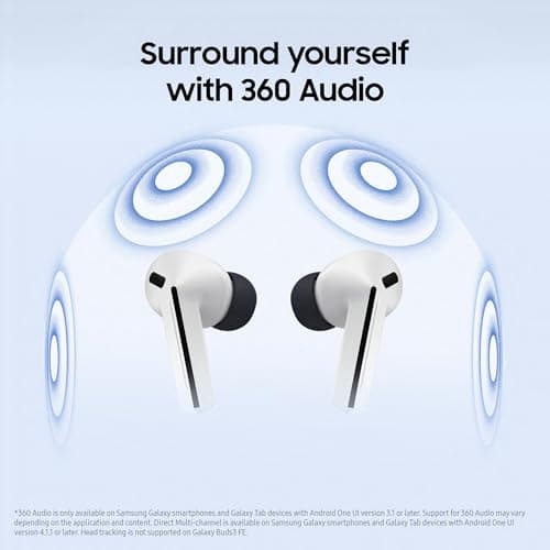 Samsung Galaxy Buds3 FE, Wireless Earbuds, Blade Design, Balanced Sound, 360 Audio, Active Noise Cancelling & Clear Call, Gemini AI Headphones, Black, 3 Year Extended Warranty (UK Version) — view 5
