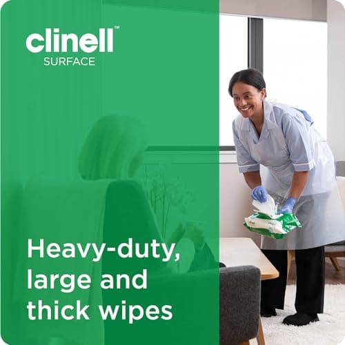 Clinell Universal Cleaning and Disinfectant Wipes for Surfaces - Pack of 200 Regular Wipes - Multi-Purpose, Kills 99.99% of Germs, Effective from 10 Seconds — view 5