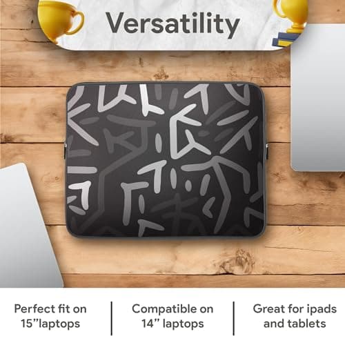 PERSONALISED Laptop Sleeve Custom Photo & Text Neoprene Case Universal 14-15 Inch Fit Premium Protection Stylish and Secure — view 4