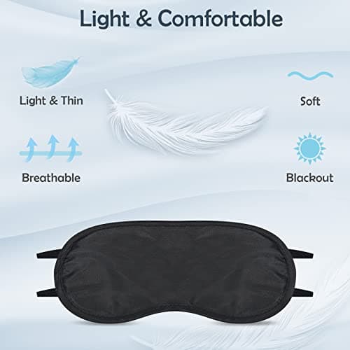 50 Pcs Sleep Eye Mask Shade Cover, Sleep Eye Mask for Men Women Kids, Individual Pack Sleeping Blindfold Eye Shade Cover for Travel, Plane, Hotel, Party — view 2