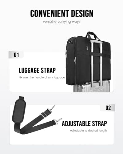 MATEIN Double Layer Suit Carriers for Men, Travel Garment Bags for Business — view 5