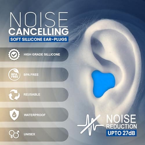 Sleepy Panda Silicone Ear Plugs 6 Pairs Reusable for Sleep & Travel — view 3