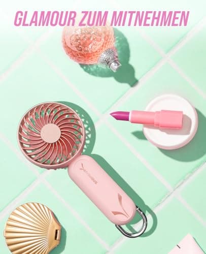 SABRENT ChillyPop Portable Handheld Mini Fan, USB-C Rechargeable, 3 Speed — view 4
