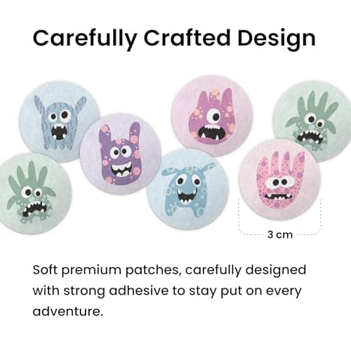 BugBoss Mosquito Repellent Patches for Babies & Toddlers, Monsters, 60 Pcs — view 6