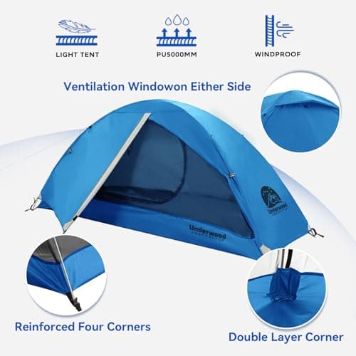 1 Man Lightweight Backpacking Tent, Waterproof Compact 3 Season Dome Tent — view 4