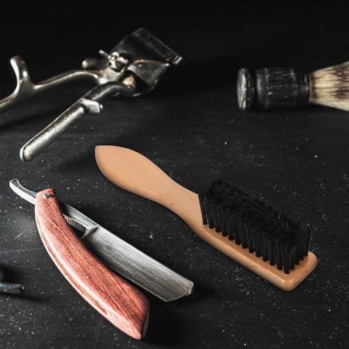 Wooden Beard Brush for Men with Boar Bristles and Ergonomic Handle — view 6