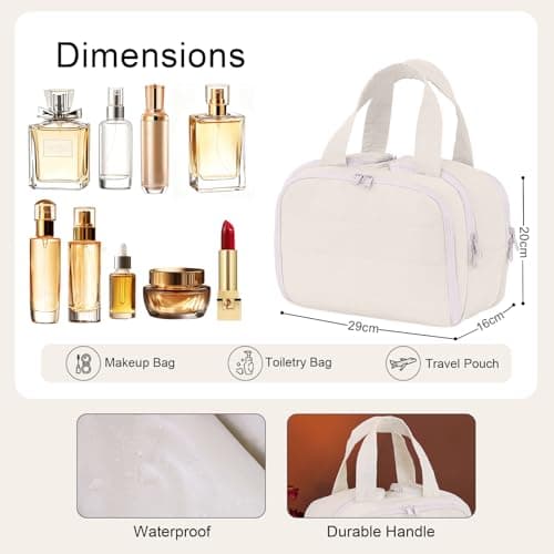 SYEXDZON Large Toiletry Bag, Travel Makeup Bag for Women — view 2