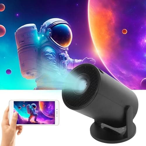 Mini Projector with WiFi, 1080P Video Movie Projector for Android, 270° Adjustable, Projection Angles Up to 150 Inches Movie Projector for Laptop PC Smartphone — view 4