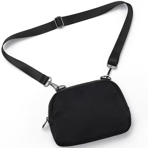 MAXTOP Black Small Crossbody Bags for Women with Detachable Strap Cross Body Bag Sling Cell Phone Purse for Travel Essentials