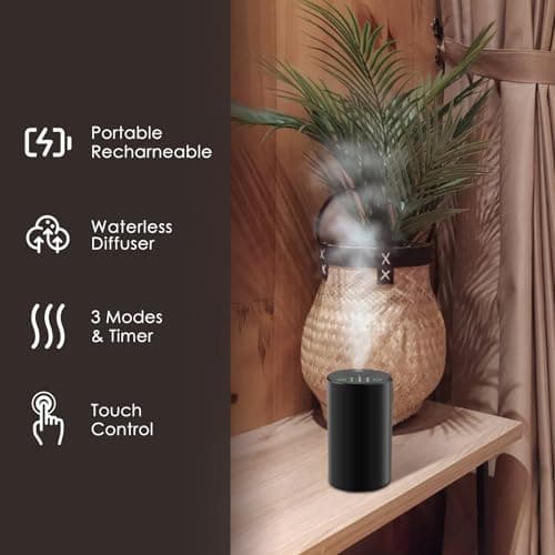 Waterless Diffuser for Essential Oil Nebulizer, aluminum alloy — view 4
