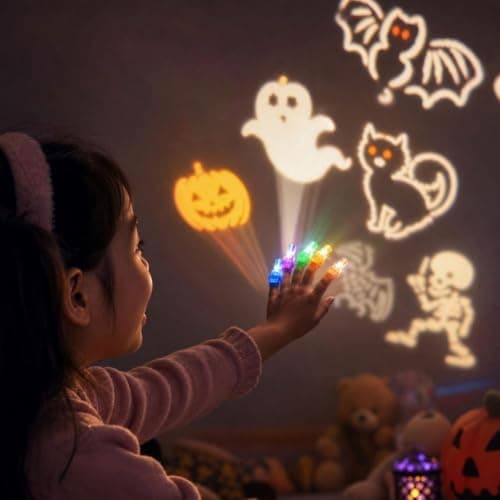36PCS Halloween Finger Projector Lights, LED Light Up Toys Bulk for Kids — view 6