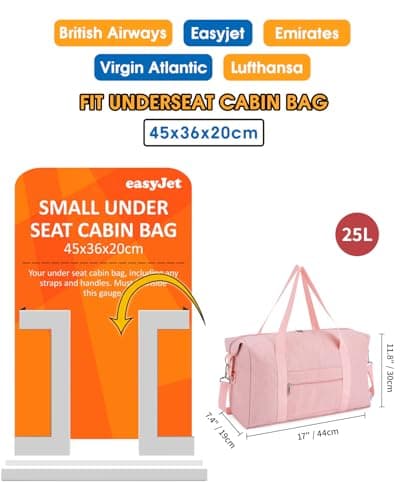 Narwey Easyjet Cabin Underseat Bag 45x36x20 Foldable Lightweight Travel Bag — view 2