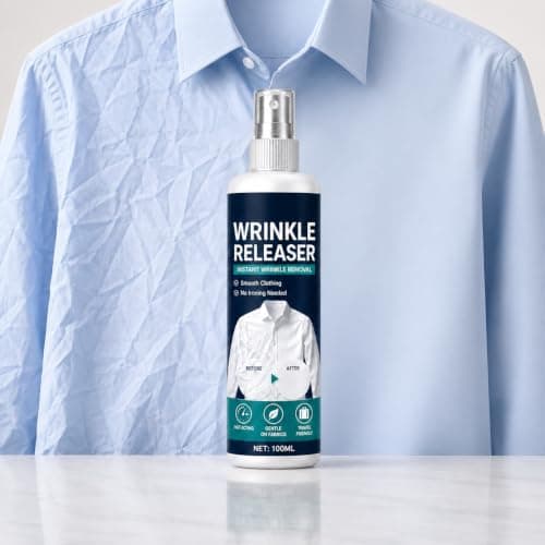 Crease Release Spray,Wrinkle Releaser Spray, No Iron Fabric Smoothing Agent