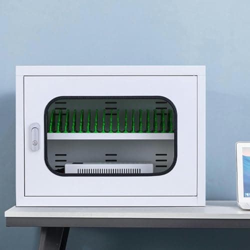 JKJZSALJ Charging Mobile Phone Cabinet,With Tempered Glass Cabinet Door And Multi-Port Charger,5V 2A Efficient Charging,Suitable For Various Mobile Phones,20slots