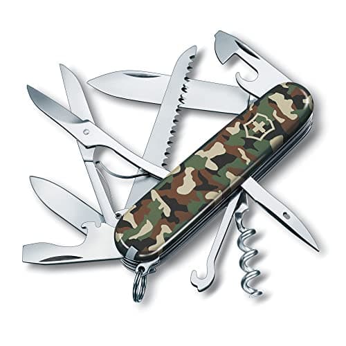 Victorinox Swiss Army Knife Huntsman Multitool, 15 Functions, Camouflage
