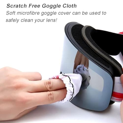 RALSPEC Snowboard Ski Goggle Lens Protector Anti Scratch Protective Cover For Skiing Goggles Soft Microfibre Sock - Eagle — view 5