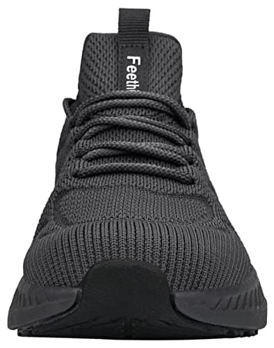 Feethit Trainers Men's Walking Shoes Comfortable Sports Tennis Dark Grey 7 — view 5