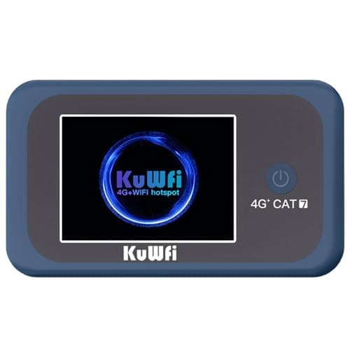 KuWFi 4G+ Portable WiFi Hotspot Unlocked LTE Cat7 Travel Router