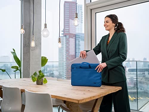 Trust Bologna Slim Laptop Bag 16 Inch with Shoulder Strap, Blue — view 3