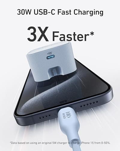 USB C Plug, Anker Nano 30W Foldable Plug for Travel, PPS Fast Charging, Compatible with iPhone 17/16/15/14/13 Series, Pixel, Galaxy, iPad, and More - Cable Not Included — view 2