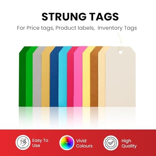 Pack of 120 Brown Strung Tags 60 x 120mm — view 2