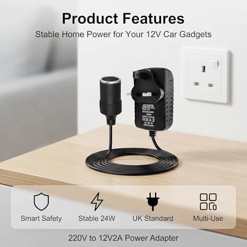 Car Power Inverter 2A–240V AC to 12V DC Adapter, Compact Voltage Converter — view 3