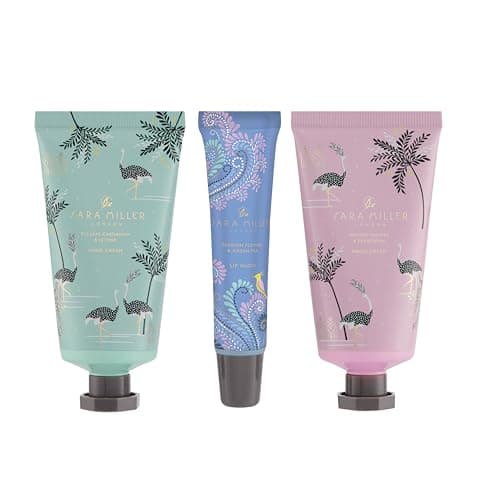 Sara Miller London Hand Cream Moisturiser x2 50ml, Lip Gloss 15ml, Handbag Set, Shea Butter, Floral Fragrance, Beauty Gift For Her, Travel Size, Vegan and Cruelty Friendly — view 3