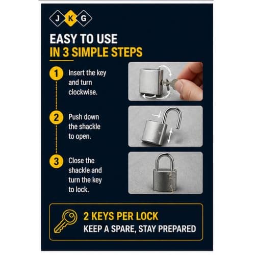 MINI Padlocks with Keys 2PK | Small Locks for Luggage Bags Cases & Lockers — view 5