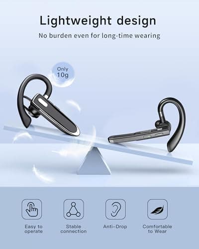 EUQQ Bluetooth Single wireless Headset Handsfree Earpiece for phone — view 6