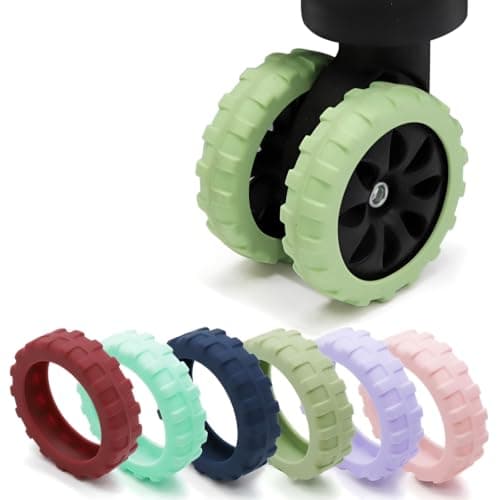WUZIA Luggage Wheel Protector, Luggage Wheel Covers, 8 Pcs, Mint Green — view 6
