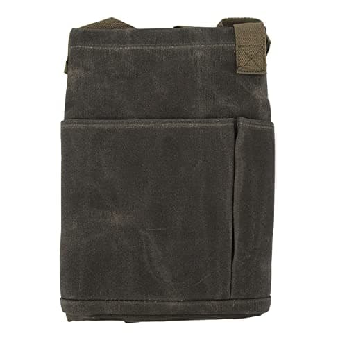 Canvas Pot Bag Durable Large Capacity for Camping, Garden Tool Bag for Outdoor Activities (Olive Green) — view 5