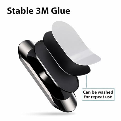 BOULTON Car Phone Holder | Universal Magnetic Dashboard Mount | Includes 2x Metal Plate for Mobile and Other Devices | Magnetic Mobile Car Mount Stand Universal Mounts — view 5
