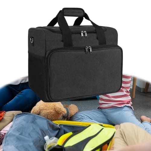 Gcljlmy Travel Bag for Electronics Organizer, Cable Management Bag, Multiple Mesh Pockets, Large Storage Bag for Power Strip for Wired — view 5