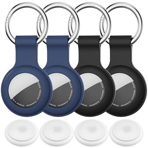 For AirTag Holder,4-Pack IPX8 Waterproof Case for Apple AirTag 1st & 2nd