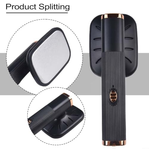 Portable Clothes Steamer USB Rechargeable Handheld Garment Wrinkle Remover Rotatable Handle 5V 32W Compact Travel Iron for Home(Black) — view 5