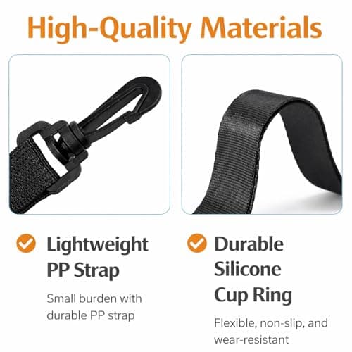 ApexPine Adjustable Water Bottle Carrier Strap for Hiking Travel — view 4
