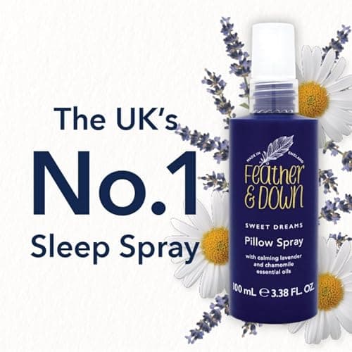 Feather & Down Lavender Pillow Spray 100 ml – Sleep Spray with Calming Chamomile Essential Oils for Relaxation — view 2