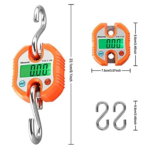 Rhorawill Luggage Scales Crane Scale 150kg Electronic Digital Hook Scale — view 2