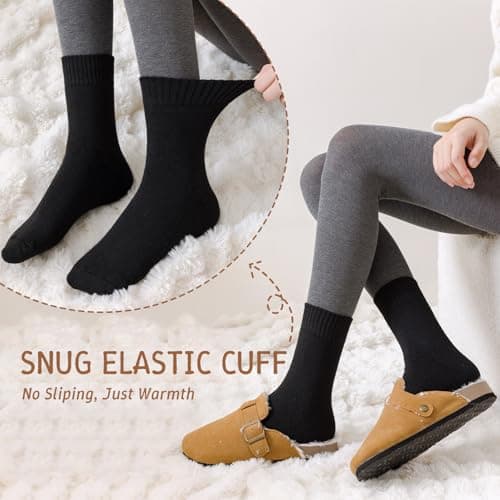 Hocerlu Thick Women's Thermal Socks - 5 Pairs Ladies Warm Winter Socks — view 6