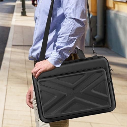 MOSISO Laptop Case 15.6-16 inch, Hard Computer Bag Men Women, Black — view 2