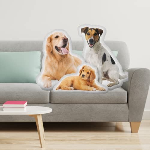 Eletizy Custom Pet Shaped Pillows, Personalized Funny Pillow with Pet/Picture/People, Double Side 3D Printing Photo, for Birthday, Thanksgiving, Christmas, Valentine's Day, Halloween 10inch — view 3