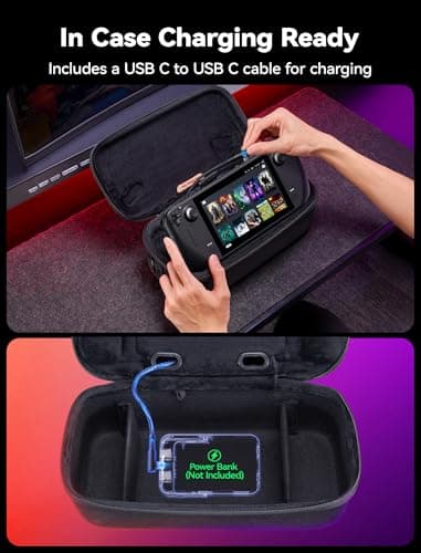 JSAUX Carry Case for Steam Deck/Steam Deck OLED, Hard Shell Travel Case — view 4