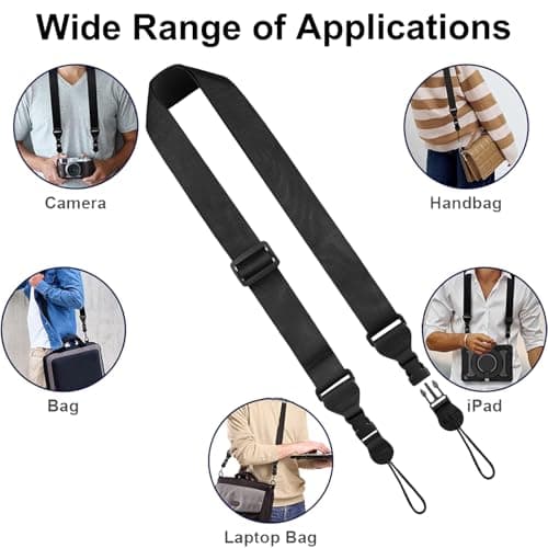 XILIYAI 3 Pack Universal Shoulder Strap, Replacement Nylon Neck Lanyard, Comfortable Adjustable Shoulder Strap for iPad/Samsung Tablet Case,Camera Crossbody Laptop Binocular Luggage Bag — view 6